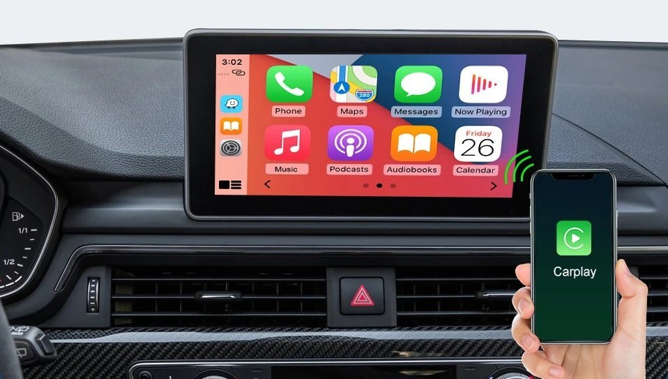 Für Audi A4 B9 A5 Q5 Q7 2016–2019, kabelloses Carplay, Android Auto