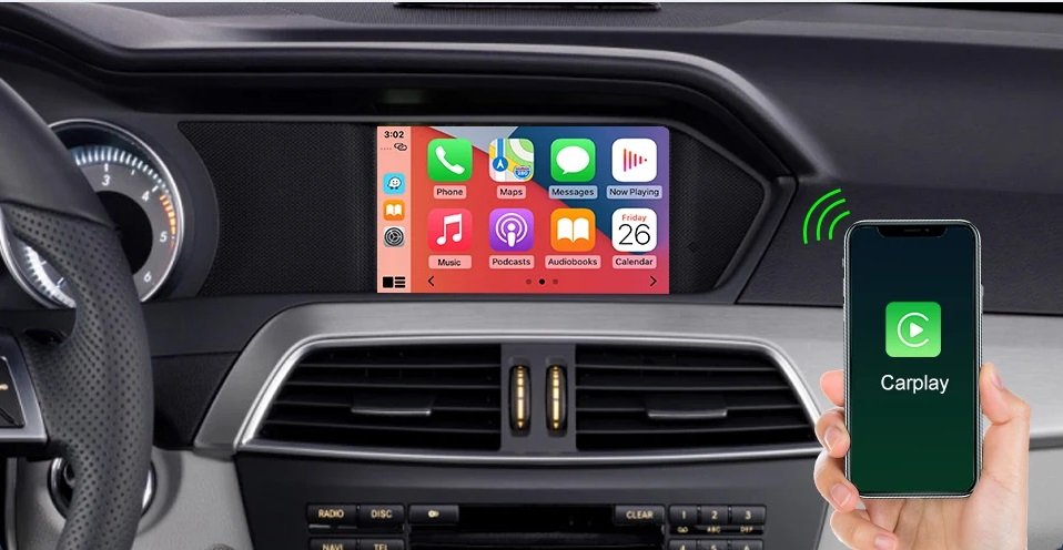 Carplay-Kit Für Mercedes Benz C-Class W204 NTG4.5/4.7 2011-2014 mit Android Auto