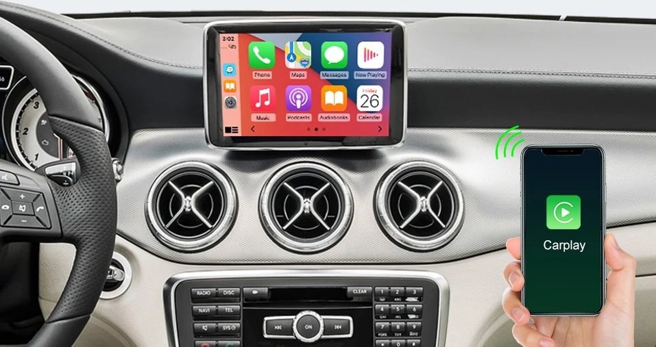 Drahtloses Carplay Android Auto Kit für Mercedes Benz A Class W176 B Class W246 CLA GLA 2013–2018