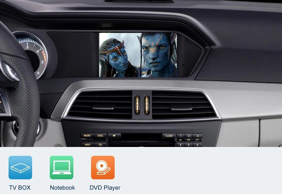 Carplay-Kit Für Mercedes Benz C-Class W204 NTG4.5/4.7 2011-2014 mit Android Auto