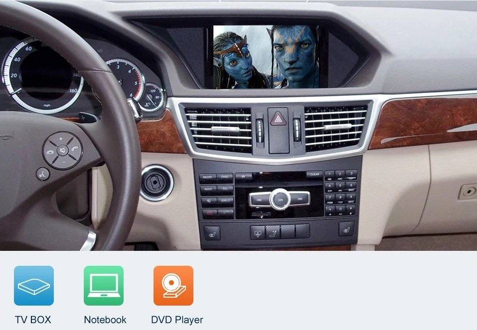 Kabelloses CarPlay für Mercedes Benz E-Klasse W212 E Coupe C207 NTG4.5/4.7/5.0 2011-2015 mit Android Auto