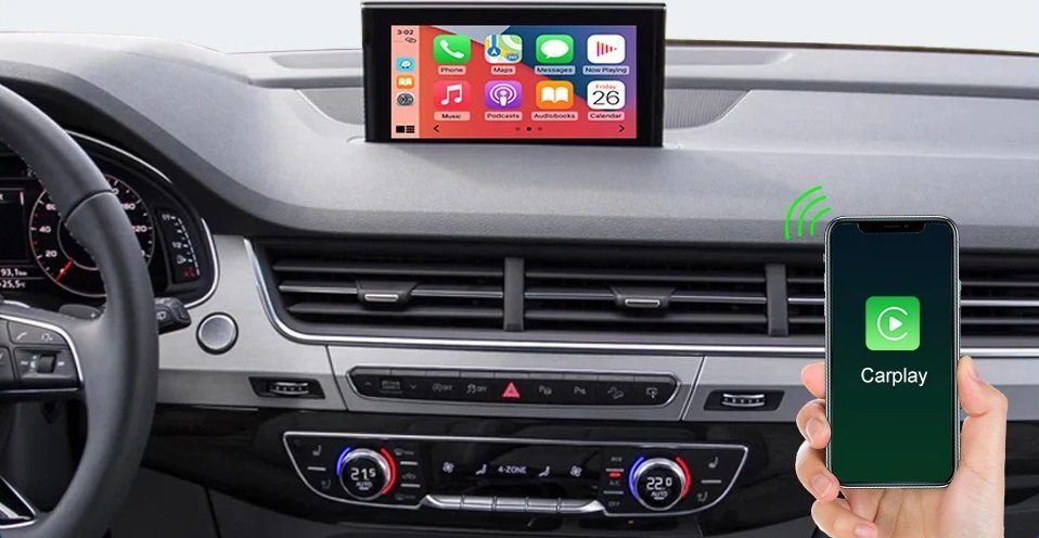 Wireless CarPlay-Decoder, Android-Auto Für Audi Q7 2016–2019