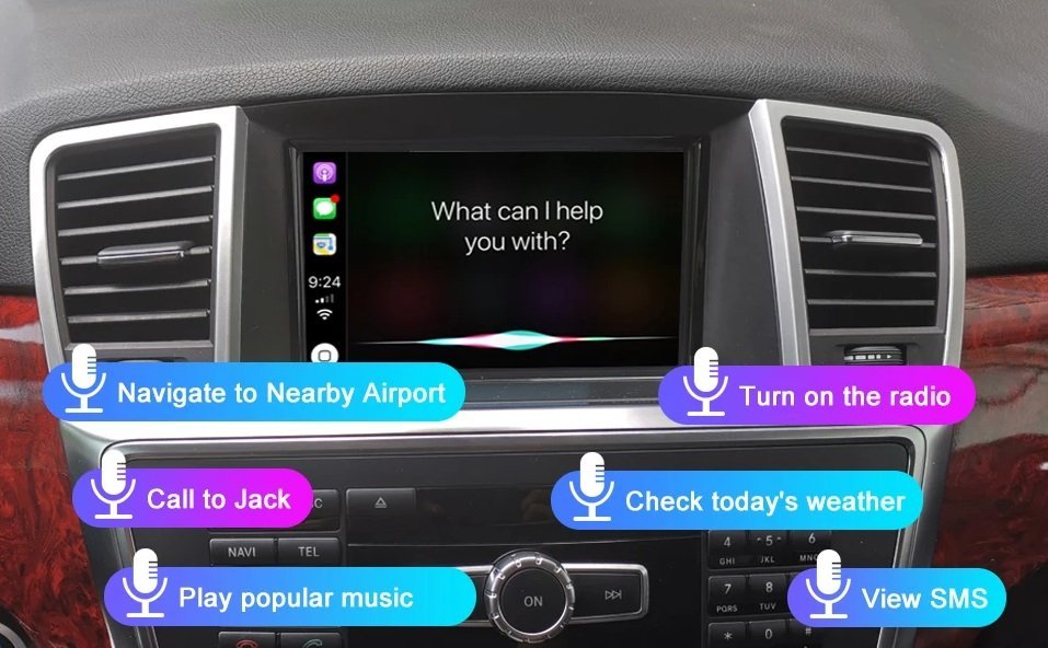 Wireless Carplay-Box Android Auto Für Mercedes Benz ML GL W166 X166 2012–2015