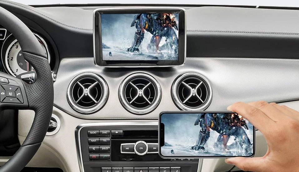 Wireless CarPlay für Mercedes Benz A B C E Class W176 W246 CLA GLA W204 W212 C207 CLS ML GL GLK SLK with Android Auto