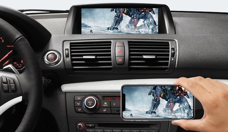 Für BMW 1er E81 E82 E87 E88 2008–2012 Wireless Android Auto Carplay Decoder