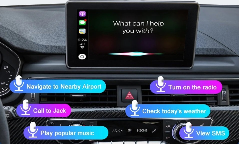 Für Audi A4 B9 A5 Q5 Q7 2016–2019, kabelloses Carplay, Android Auto