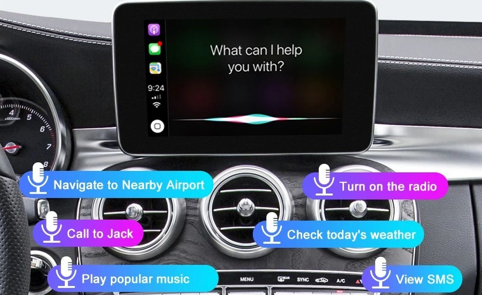 Kabellose Carplay Box Android Auto für Mercedes Benz C-Class W205 GLC 2015–2018