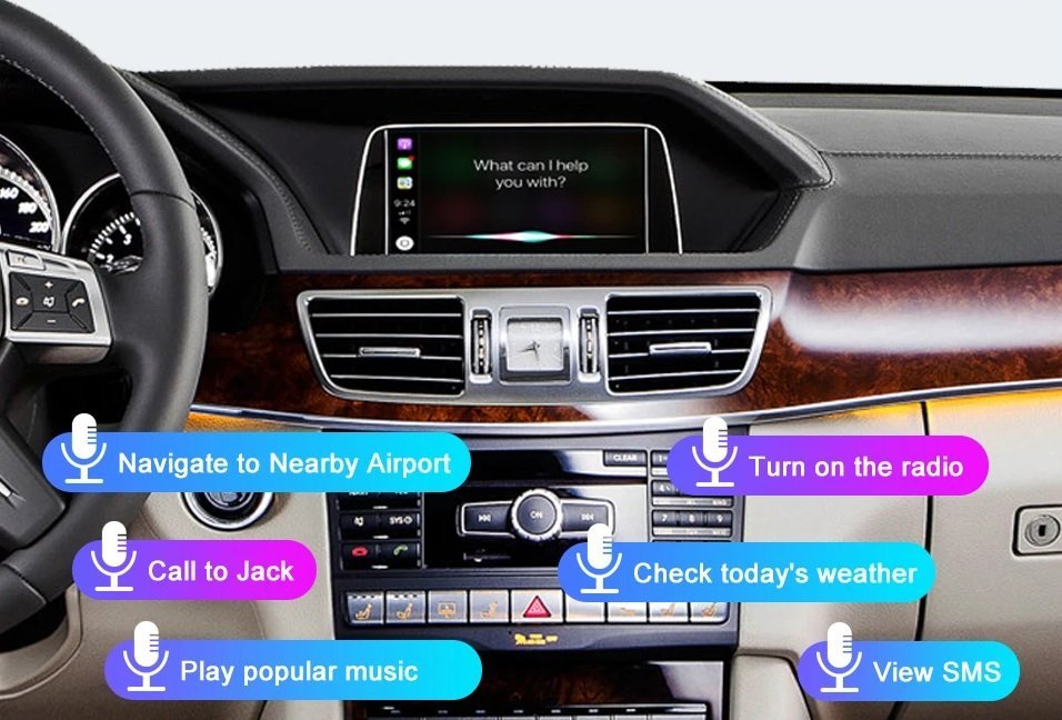 Kabelloses CarPlay für Mercedes Benz E-Klasse W212 E Coupe C207 NTG4.5/4.7/5.0 2011-2015 mit Android Auto