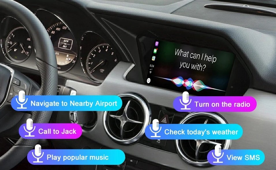 Wireless CarPlay für Mercedes Benz A B C E Class W176 W246 CLA GLA W204 W212 C207 CLS ML GL GLK SLK with Android Auto
