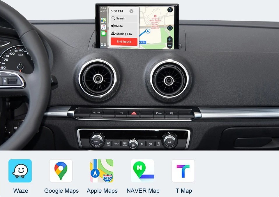 CarPlay für Audi A3 B9 A4 A5 Q5 2018–2019, mit Android Auto-Modul