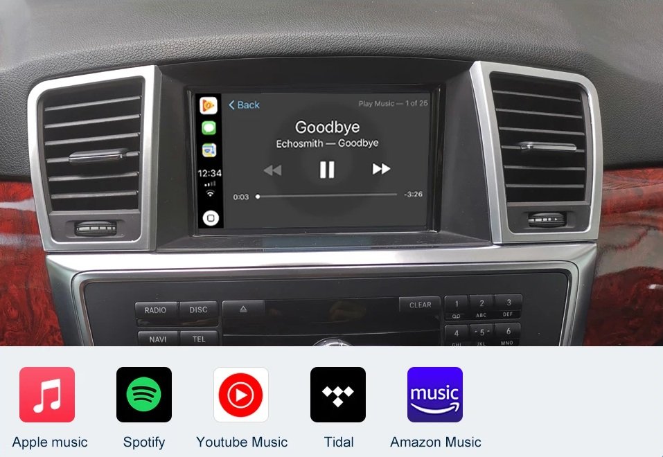 Wireless Carplay-Box Android Auto Für Mercedes Benz ML GL W166 X166 2012–2015