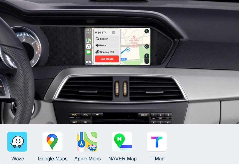 Carplay-Kit Für Mercedes Benz C-Class W204 NTG4.5/4.7 2011-2014 mit Android Auto