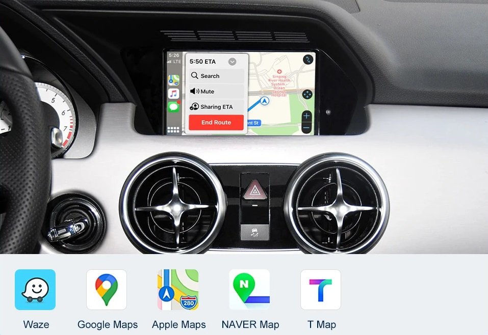 Carplay Android Auto für Mercedes Benz GLK NTG4.5 2013-2015