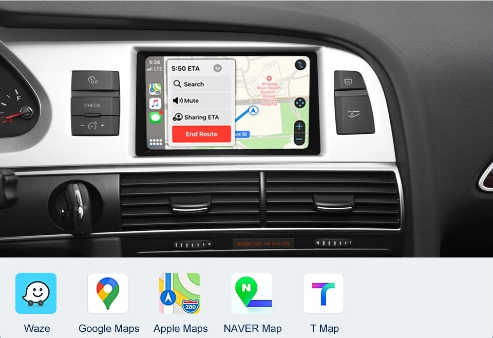 Für Audi A6 C6 A7 C7 2010-2011 Q7 2010-2015 Mit Apple CarPlay Android Auto Box