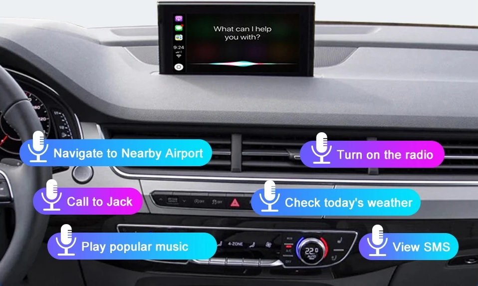 Wireless CarPlay-Decoder, Android-Auto Für Audi Q7 2016–2019