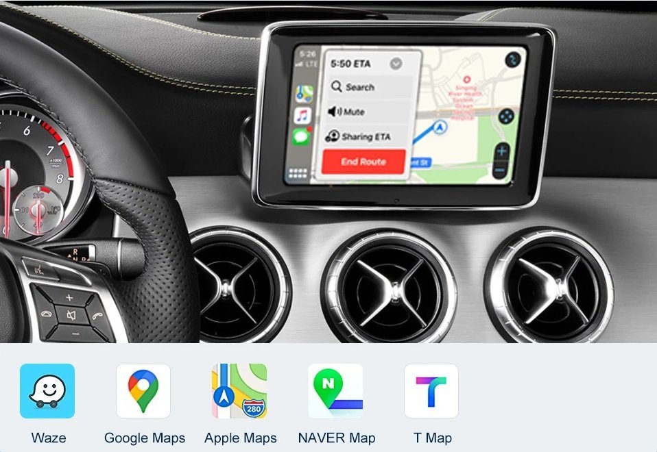 Drahtloses Carplay Android Auto Kit für Mercedes Benz A Class W176 B Class W246 CLA GLA 2013–2018