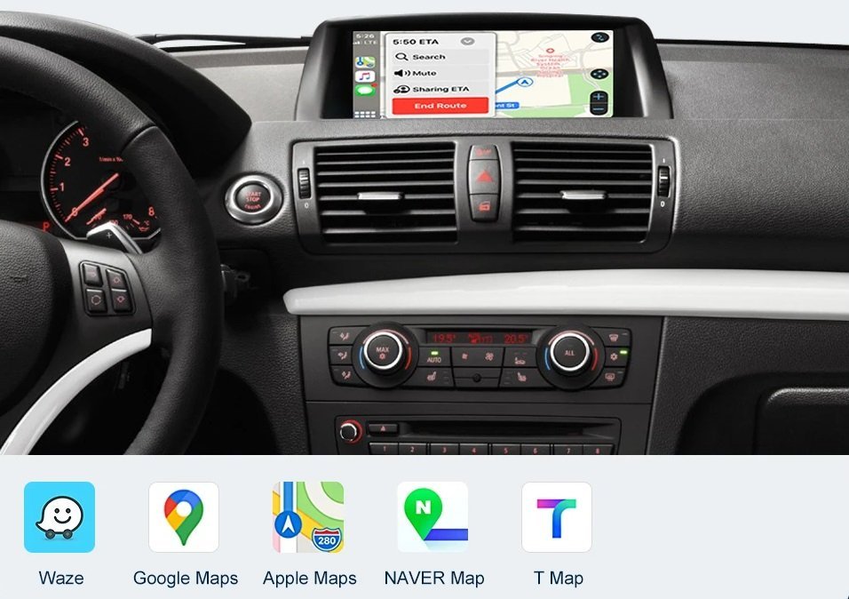 Für BMW 1er E81 E82 E87 E88 2008–2012 Wireless Android Auto Carplay Decoder