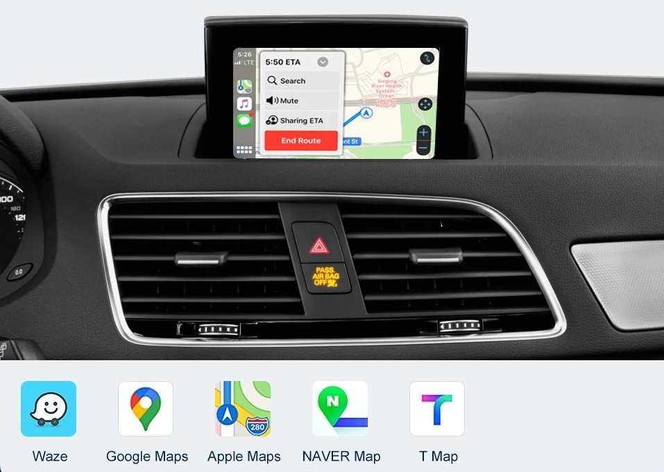 Drahtloses Carplay-Kit Android Auto für Audi A1 Q3 RMC 2013-2018
