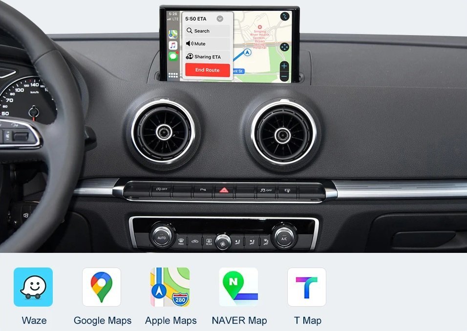 Drahtloses CarPlay Android Auto Fur Audi A3 8V Q2 8P 2013-2018