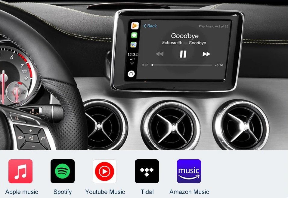 Drahtloses Carplay Android Auto Kit für Mercedes Benz A Class W176 B Class W246 CLA GLA 2013–2018