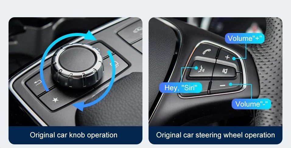 Wireless CarPlay für Mercedes Benz A B C E Class W176 W246 CLA GLA W204 W212 C207 CLS ML GL GLK SLK with Android Auto