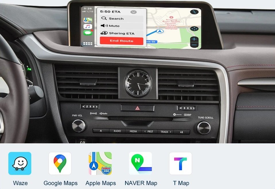 Wireless Apple Carplay Android Auto für Lexus RX 2016–2019