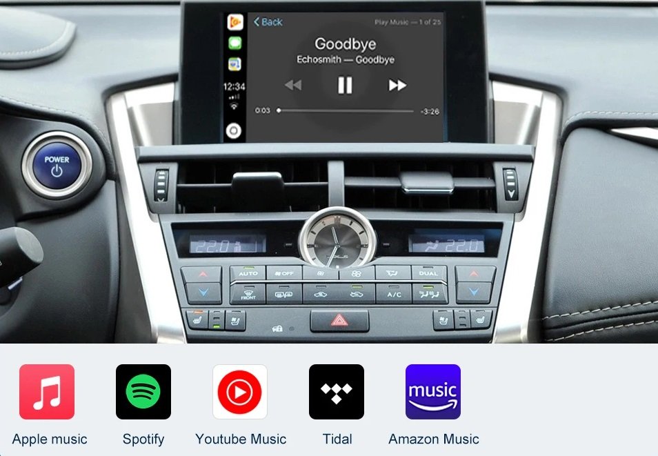 Wireless Apple Carplay Android Auto Modul Für Lexus NX 2014-2019