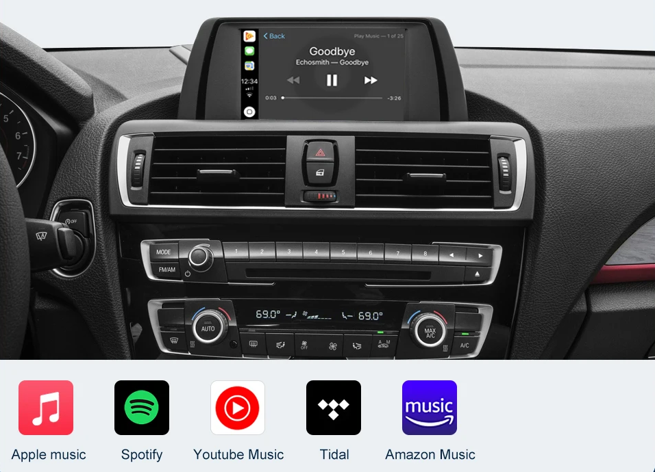 Drahtloses Android Auto Carplay für BMW NBT 1 2 3 4 5 7 Serie X1 X3 X4 X5 X6 F15 F16 F25 F26 F48 F01 F10 F11 F22 F20 F30 F32