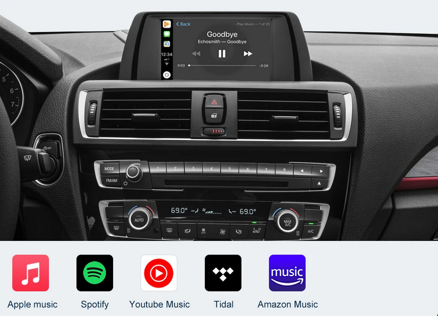 Wireless CarPlay Android Auto für BMW CIC System 1 2 3 4 5 7 Serie X1 X3 X4 X5 X6 F10 F11 F07 F01 F02 E84 F25 F26 E70 E71