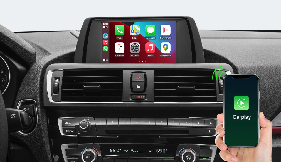 Drahtloses Android Auto Carplay für BMW NBT 1 2 3 4 5 7 Serie X1 X3 X4 X5 X6 F15 F16 F25 F26 F48 F01 F10 F11 F22 F20 F30 F32