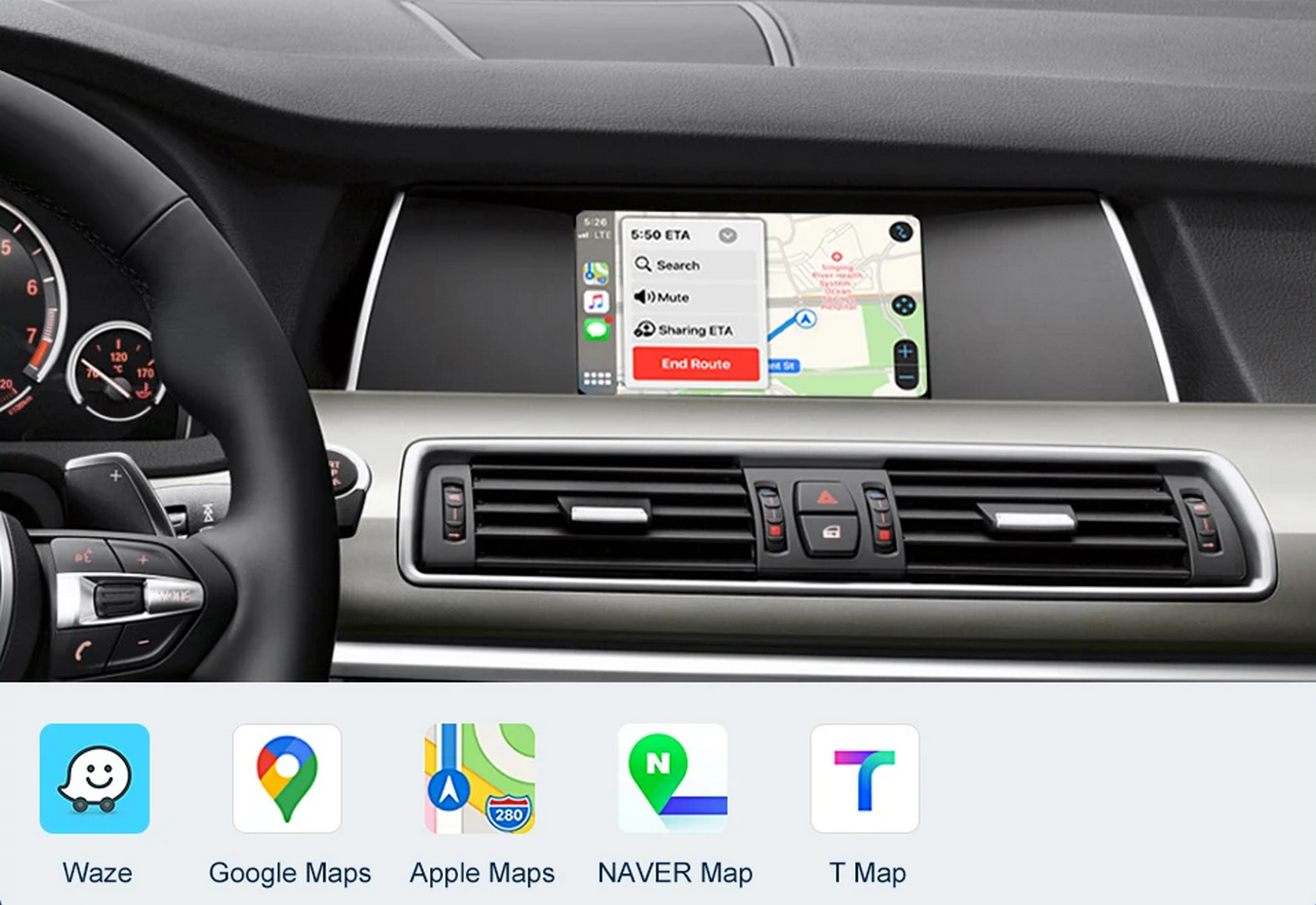 Android-Carplay-Box für BMW 5 7er F10 F11 F07 GT F01 F02 F03 F04 2009–2016