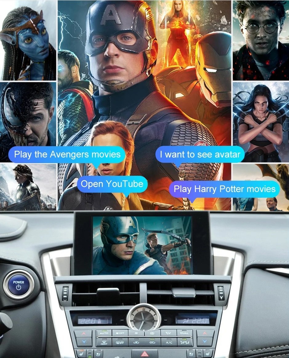Wireless Apple Carplay Android Auto Modul Für Lexus NX 2014-2019