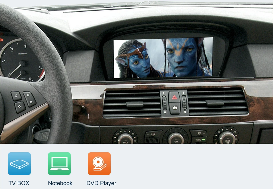 CarPlay Android Auto Kit für BMW 3er E90 E91 E92 E93 und 5er E60 E61 2008–2013