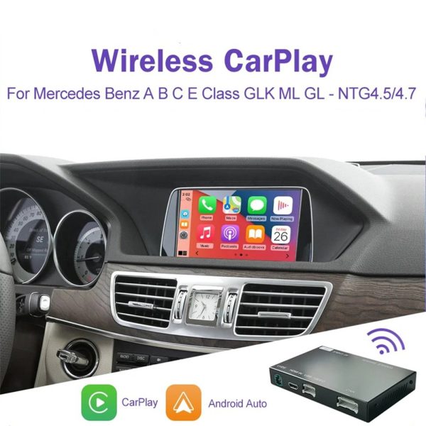 Wireless CarPlay für Mercedes Benz A B C E Class W176 W246 CLA GLA W204 W212 C207 CLS ML GL GLK SLK with Android Auto