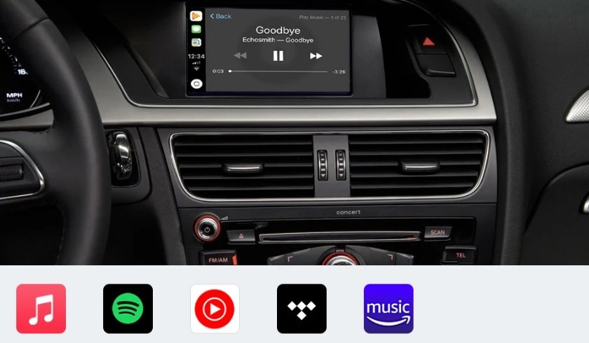 Apple Carplay Android Auto Kit für Audi A4 B8 A5 Q5 2009-2015