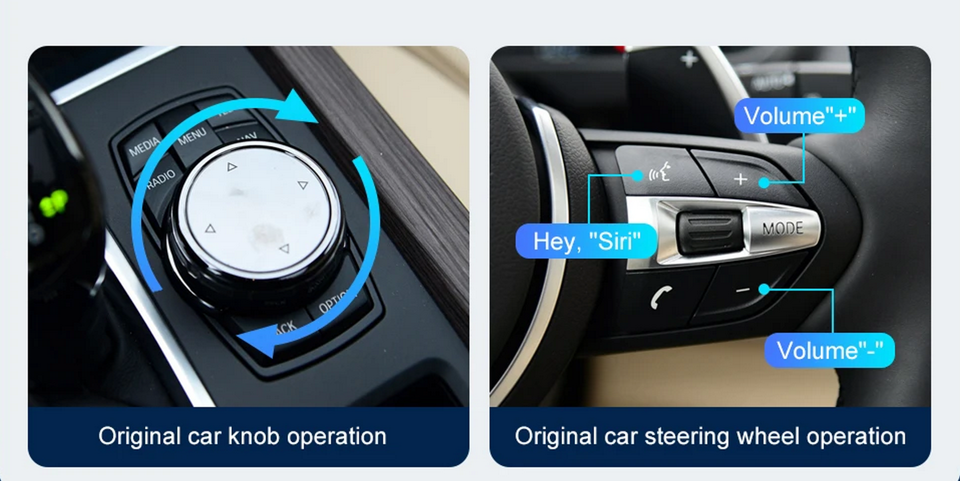 Carplay Android Auto-Modul für BMW NBT EVO X5 F15 X6 F16 2014-2020 X1 F48 2016-2020