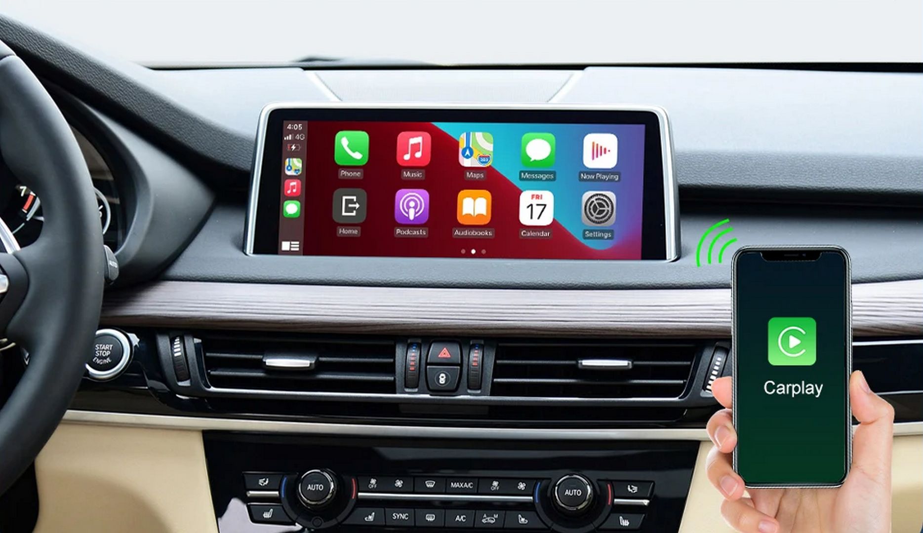 Carplay Android Auto-Modul für BMW NBT EVO X5 F15 X6 F16 2014-2020 X1 F48 2016-2020