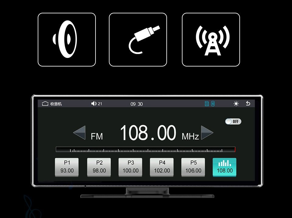 11,26 Zoll Android Car Bildschirm/Apple Carplay-Display/Externer Monitor