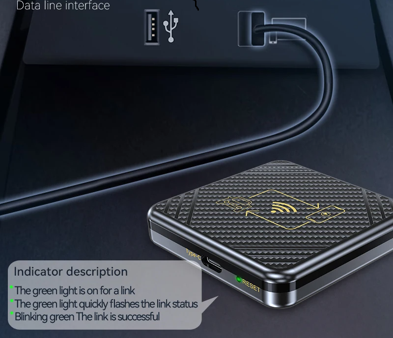 Kabelloser Apple CarPlay Adapter/Android Auto Box