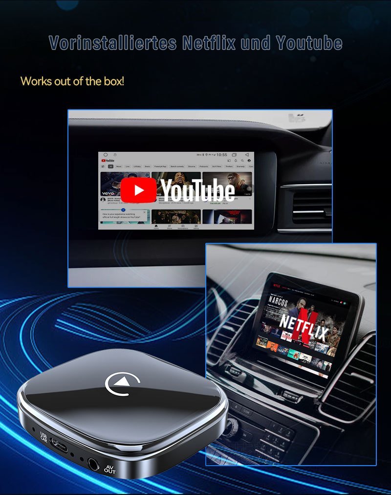 Android Auto Carplay AI Box Wireless Adapter