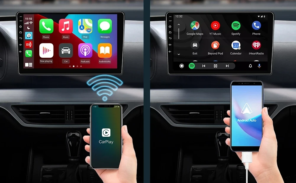 Kabelloser Apple CarPlay Adapter/Android Auto Box
