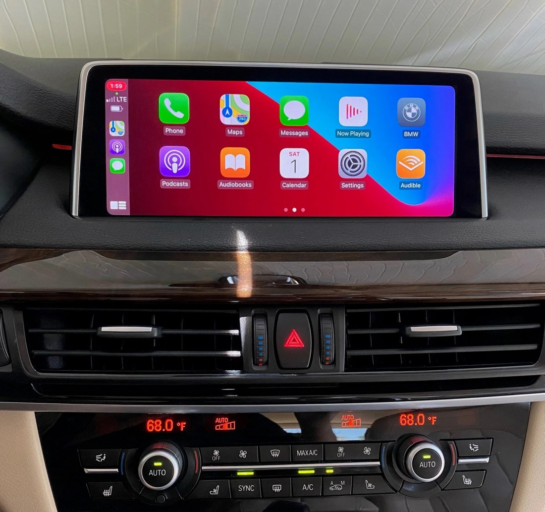 CarPlay und Android Auto wurden erfolgreich im BMW X6 (F16) installiert.