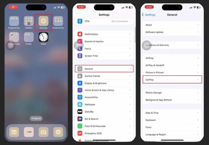 apple carplay apps hinzufügen