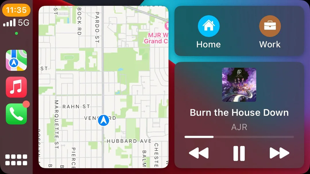 Apple CarPlay-Armaturenbrett anpassen