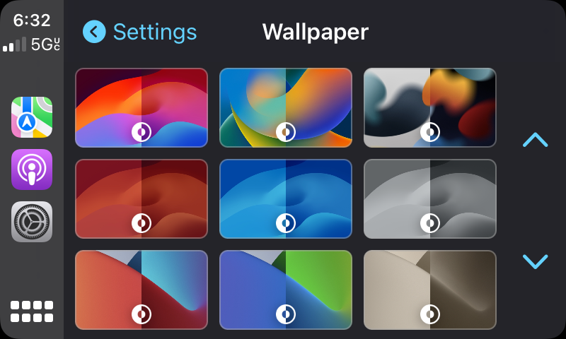 carplay hintergrund ändern