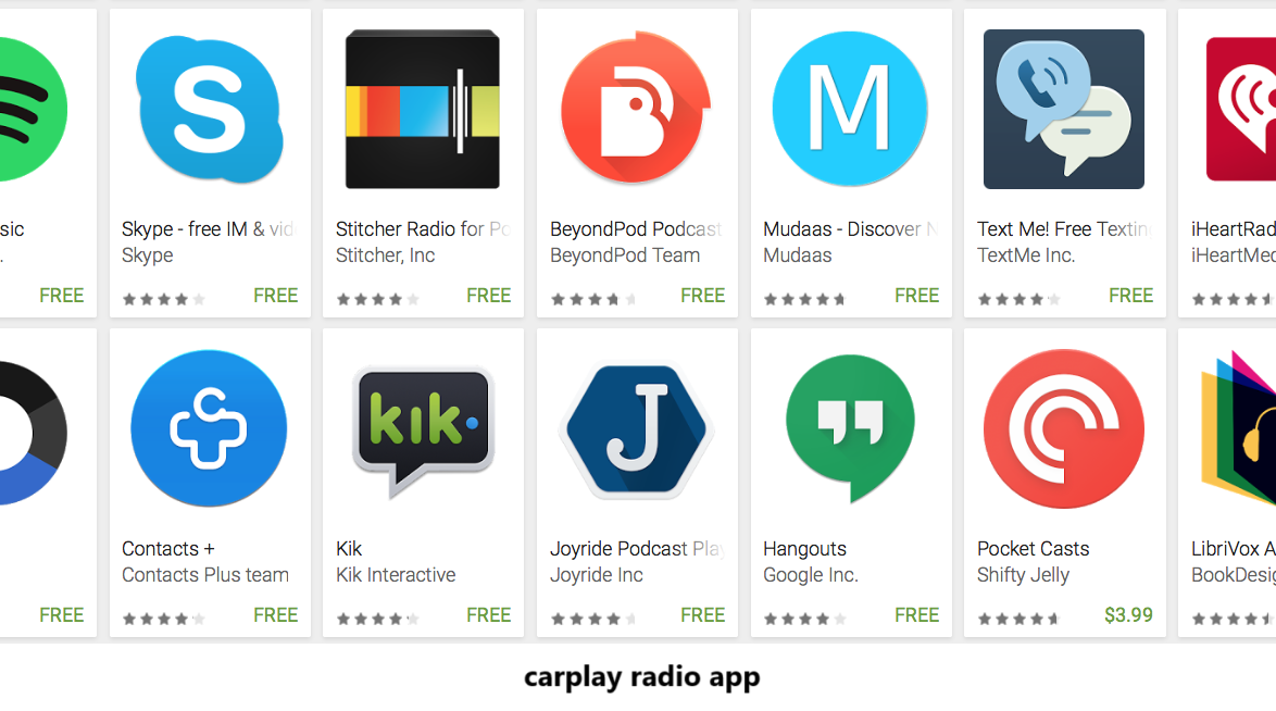 carplay radio app