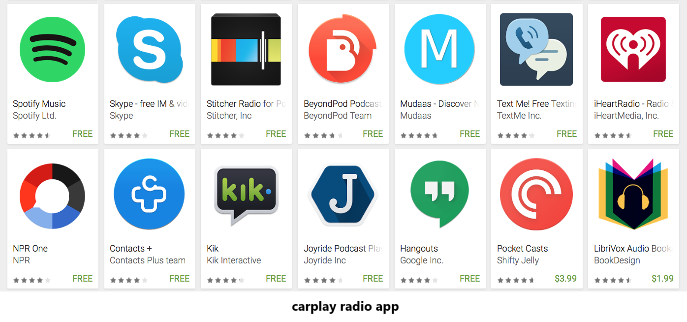 carplay radio app