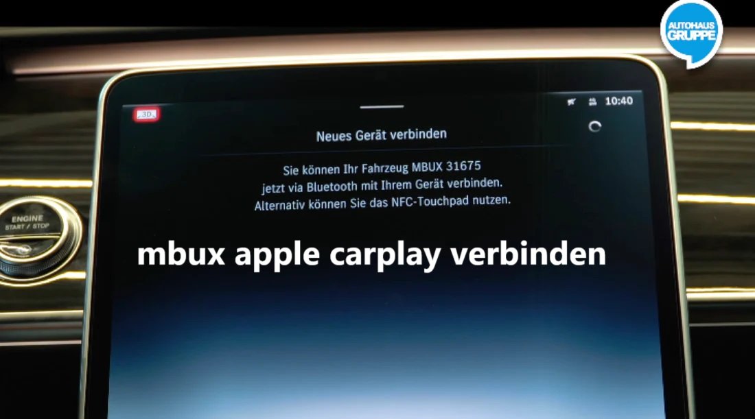 mbux apple carplay verbinden