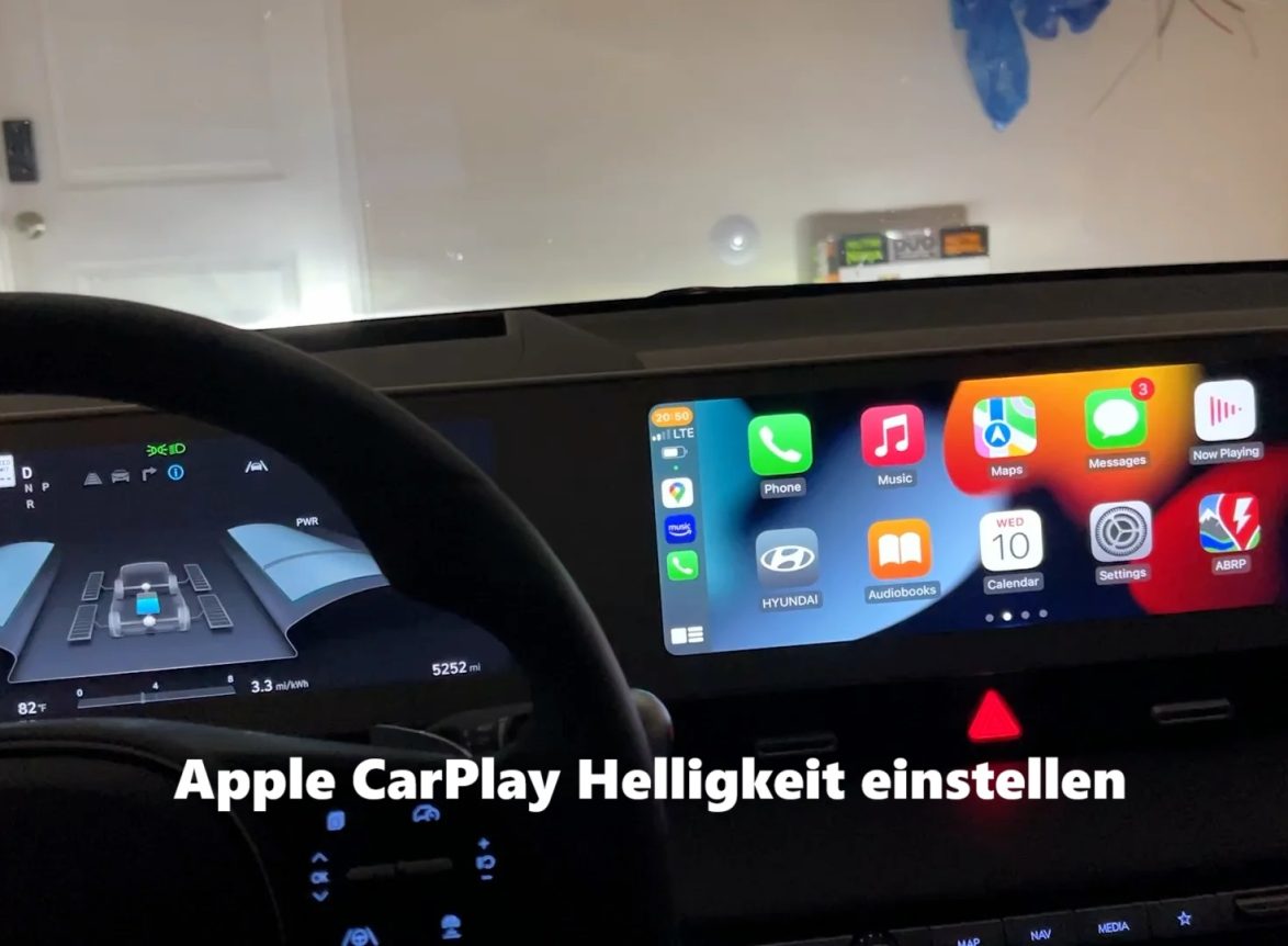Apple CarPlay Helligkeit einstellen