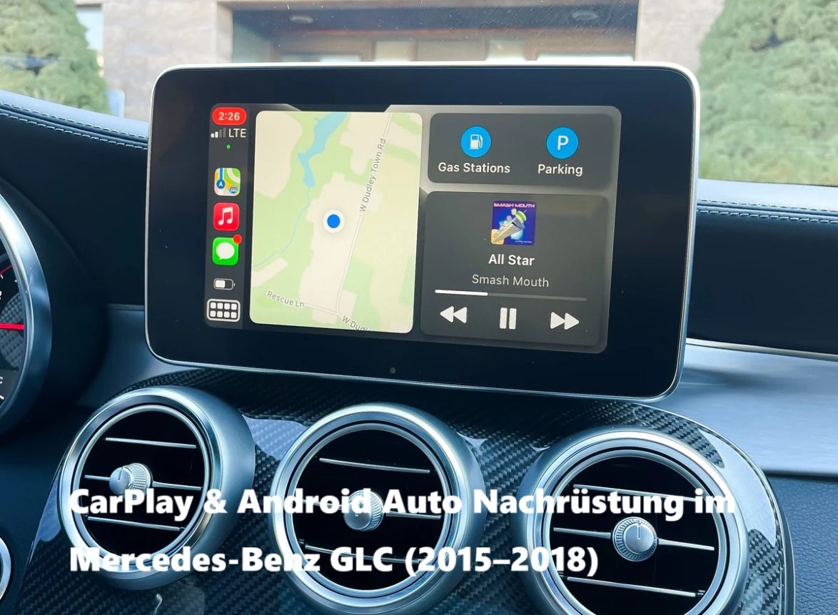 CarPlay & Android Auto Nachrüstung im Mercedes-Benz GLC (2015–2018)